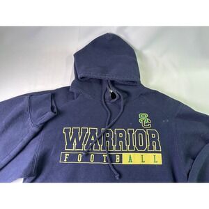 Vintage South Central Warriors Football Hoodie Badger‎ Sport Green Gold Small S